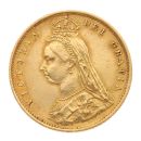 1887 Victoria Jubilee Head UK Half Sovereign Coin