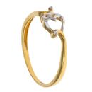 22ct Yellow and White Gold Om Ring