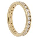 18ct Yellow Gold 1.00ct Brilliant Cut Diamond Full Eternity Ring
