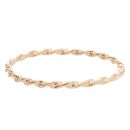 9ct Yellow Gold Twist Patterned Bangle