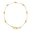 22ct Yellow Gold Beaded Bracelet 7"
