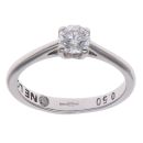18ct White Gold 0.50ct Brilliant Cut Diamond Solitaire Ring