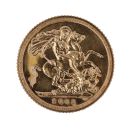 2003 Elizabeth II Fourth Portrait UK Half Sovereign Coin