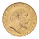 1902 Edward VII Large Head UK Full Sovereign Coin