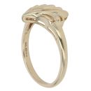 9ct Yellow Gold Shell Crossover Fancy Ring