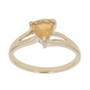 9ct Yellow Gold Citrine Single Stone Ring