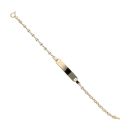 14ct Yellow Gold Child's ID 5.5" Bracelet