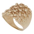 9ct Yellow Gold Five Row Keeper Ring