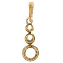 22ct Yellow Gold Cubic Zirconia Orbit Pendant