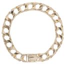 9ct Yellow Gold Texture Curb Bracelet 8.5"