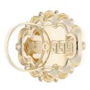 14ct Yellow Gold and White Gold Greek Key Ring
