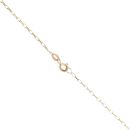 9ct Yellow Gold Garnet Cross Pendant And Chain 24"