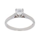 18ct White Gold 0.35ct Brilliant Cut Diamond Solitaire Ring