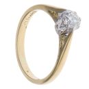 18ct Yellow Gold 0.40ct Brilliant Cut Diamond Solitaire Ring