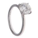 9ct White Gold 2.17ct Brilliant Cut Lab Grown Diamond Solitaire Ring
