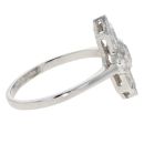 Platinum 0.80cts Diamond Marquise Deco Inspired Ring