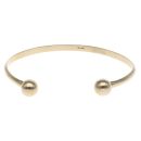 9ct Yellow Gold Plain Torque Bangle