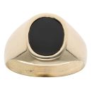 9ct Yellow Gold Onyx Signet Ring