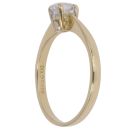 18ct Yellow Gold 0.25ct Oval Cut Diamond Solitaire Ring