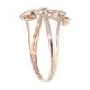 9ct Yellow Gold Triple Heart Diamond Ring