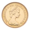 1982 Elizabeth II Decimal Portrait UK Half Sovereign Coin