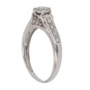 9ct White Gold 0.19ct Brilliant Cut Diamond Cluster Ring