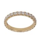 18ct Yellow Gold 1.25ct Brilliant Cut Lab Grown Diamond Eternity Ring