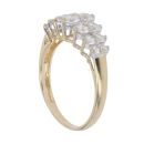 14ct Yellow Gold Cubic Zirconia Cluster Ring