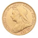 1895 Victoria Old Head UK Full Sovereign Coin