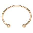 9ct Yellow Gold Plain Torque Bangle