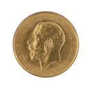 1914 George V Large Head UK Half Sovereign Coin