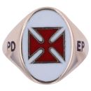 9ct Yellow Gold Knights Templar Masonic Ring