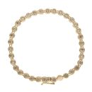 18ct Yellow Gold 2.25ct Brilliant Cut Diamond Tennis Bracelet 7"