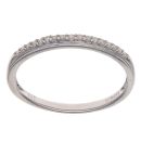 9ct White Gold 0.08ct Diamond Half Eternity Ring