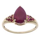 9ct Yellow Gold Ruby Single Stone Ring