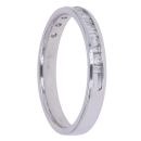 14ct White Gold 0.30ct Brilliant And Baguette Cut Diamond Fancy Ring