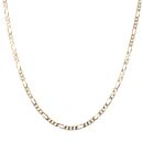 9ct Yellow Gold Figaro Chain 24"