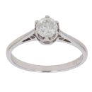 18ct White Gold 0.50ct Brilliant Cut Diamond Solitaire Ring