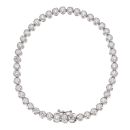 18ct White Gold Brilliant Cut Diamond Tennis Bracelet 7"