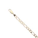 9ct Yellow Gold Figaro Bracelet 7.5"
