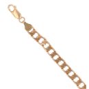 9ct Yellow Gold Curb Bracelet 8"