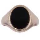9ct Yellow Gold Onyx Signet Ring