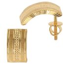22ct Yellow Gold Grain Dot Stud Earrings