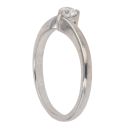 9ct White Gold 0.25ct Brilliant Cut Diamond Twist Solitaire Ring