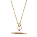 Gold Plated Silver T-Bar Belcher Chain 18"