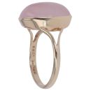 9ct Yellow Gold Rose Quartz Single Stone Ring