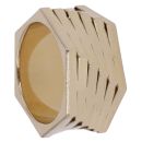 14ct Yellow Gold Six Tier Layer Fancy Ring