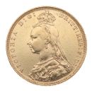 1889 Victoria Jubilee Head UK Full Sovereign Coin