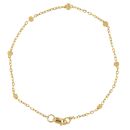 22ct Yellow Gold Bead Bracelet 7"