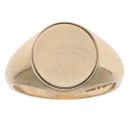 9ct Yellow Gold Plain Signet Ring
